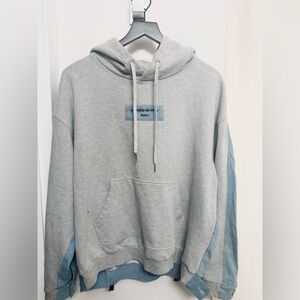 Maniere De Voir Gray and Blue Hoodie
